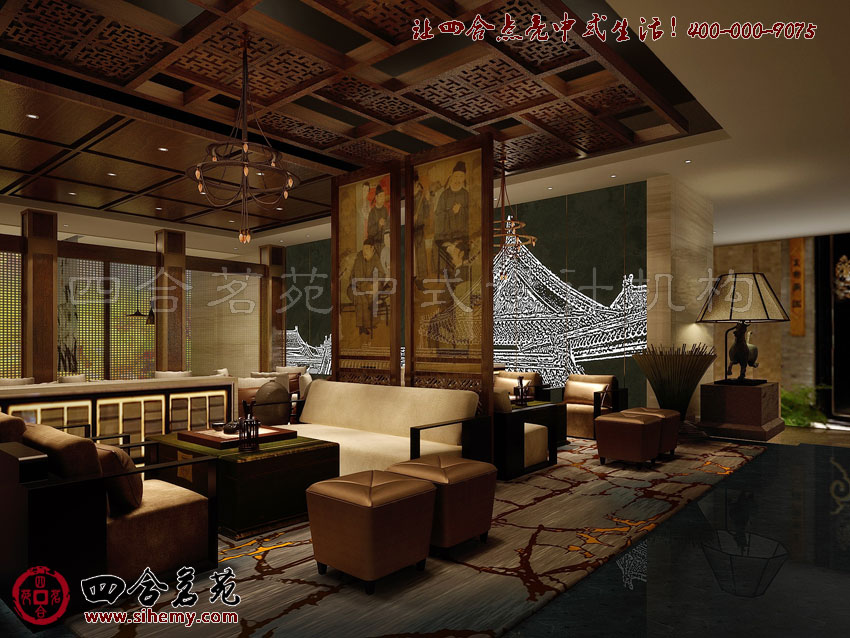 古樸內(nèi)蘊(yùn)的中式設(shè)計(jì)筆觸 頂級四合院裝修設(shè)計(jì)新圖